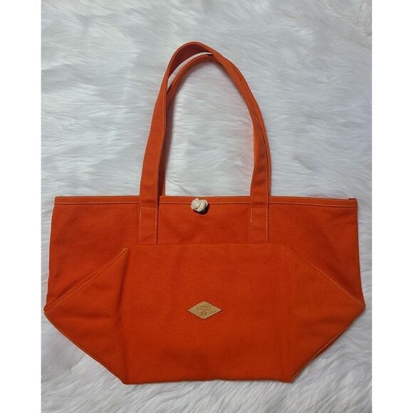 MZ Wallace|Rare Orange Canvas Tote Bag - Picture 3 of 8